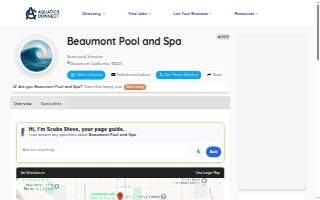 Beaumont Pool and Spa website