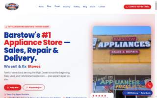 Barstow appliances website