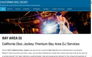 Bay Area Wedding DJ of Bay Point website