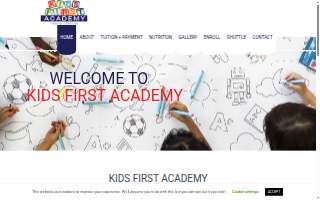 Kids First Academy website