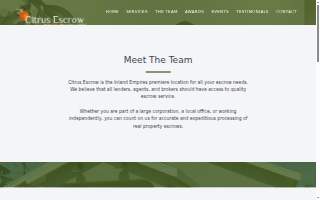 Citrus Escrow, Inc. of Beaumont website