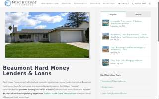 Hard Money Lenders Beaumont CA website