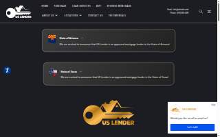 US Lender website