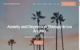 Calma Counseling Services website