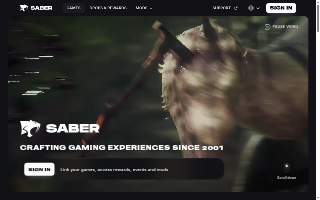 Saber Studios website