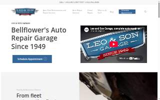 Leo & Son Garage website