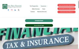 One Place Financial website