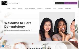 Fiore Dermatology website