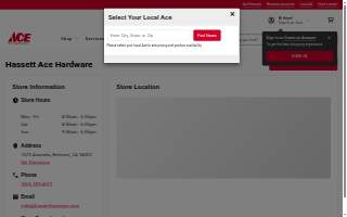 Hardware Store website