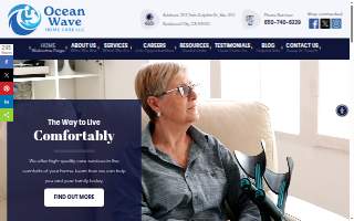 Ocean Wave Home Care LLC of Belmont website