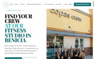 Copas Crew Fitness website