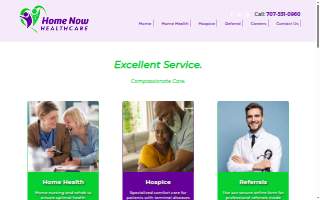 Home Now Healthcare of Benicia website