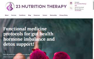 23 Nutrition Therapy - Functional Medicine Dietitian website
