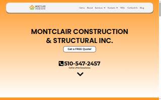 Montclair Construction & Structural Inc. of Berkeley website