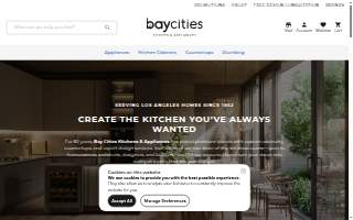 Bay Cities Kitchens & Appliances website