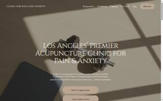 Clinic for Pain and Anxiety - Acupuncture Beverly Hills website