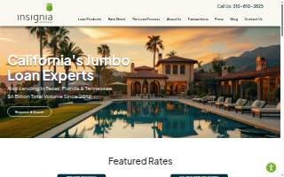 Insignia Mortgage website