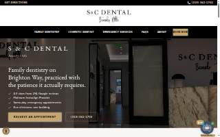 S&C Dental Beverly Hills website