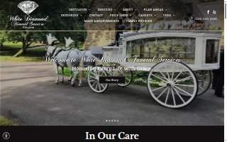 White Diamond Funeral Services website