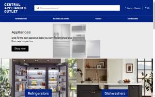 Central Appliances Outlet website