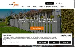All Valley Fence Company of Brawley website