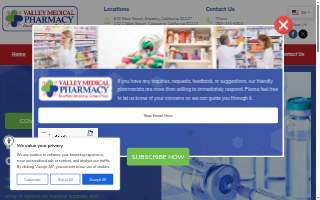 Valley Medical Pharmacy website