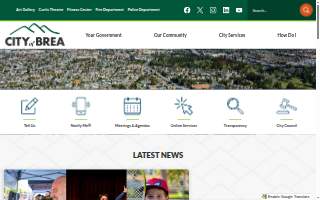 Brea Fitness website