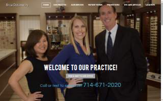 Brea Optometry website