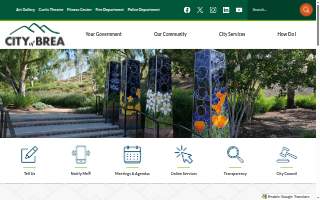 Brea Senior Center website
