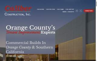 Caliber Construction, Inc. website