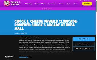 Chuck's Arcade website