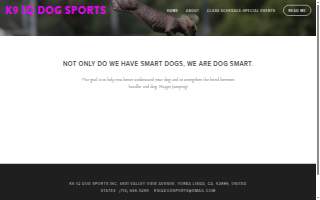 K9 iQ Dog Sports inc of Brea website
