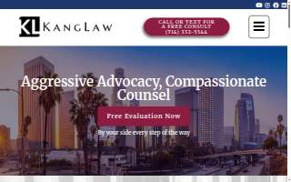 Kang Law, PC website