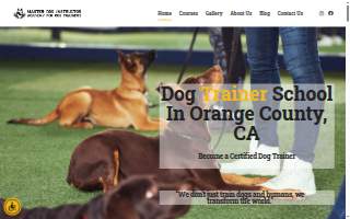 Master Dog Trainer Academy of Brea website