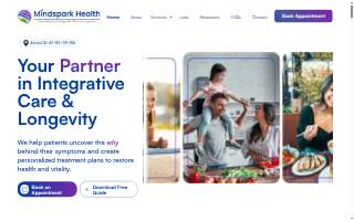 Mindspark Health Center website