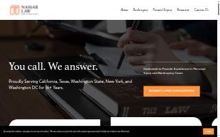 Nassar Law of Brea website