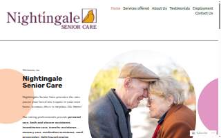 Nightingale Senior Care website