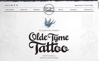 Olde Tyme Tattoo of Brea website