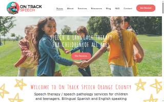 On Track Speech Therapy, Inc of Brea website