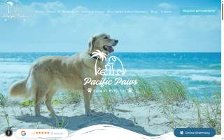 Pacific Paws Animal Hospital website