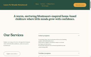 Learn To Wonder Brentwood website