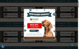 Valley View Pet Hospital website