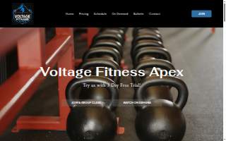 Voltage Fitness Apex website