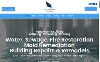 AquaPhoenix Builders of Buena Park website