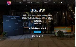 Decal Spec website