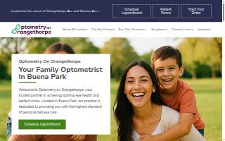 Optometry on Orangethorpe website