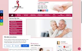 Bonum Home Health Services website