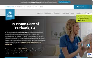 Comfort Keepers Home Care of Burbank website