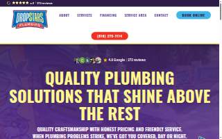DropStars Plumbing Burbank website