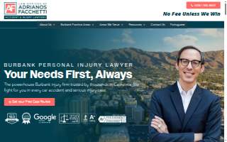 Facchetti Accident & Injury Lawyers of Burbank website
